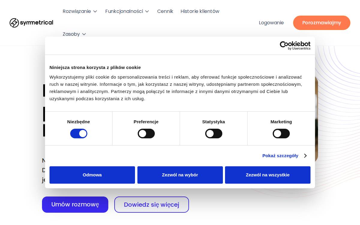 Symmetrical website preview