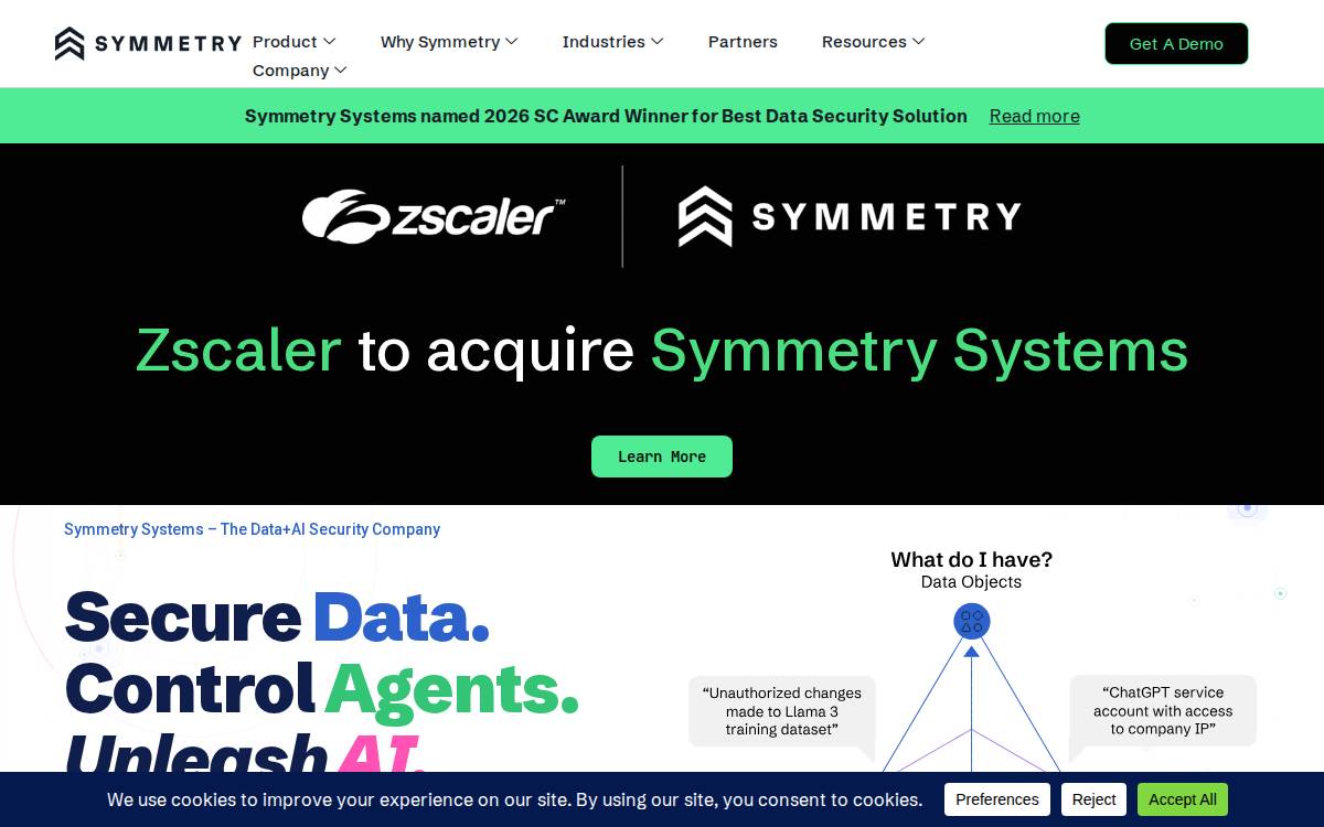 Symmetry Systems website preview