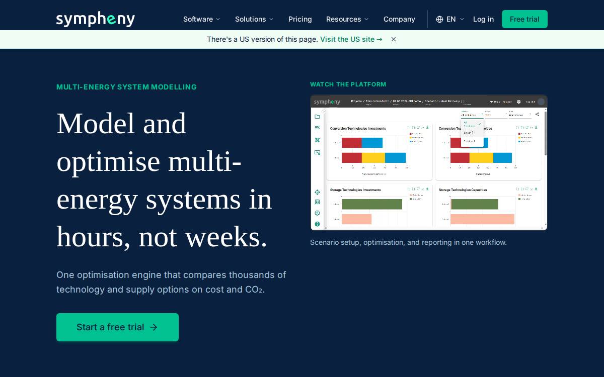 Sympheny website preview