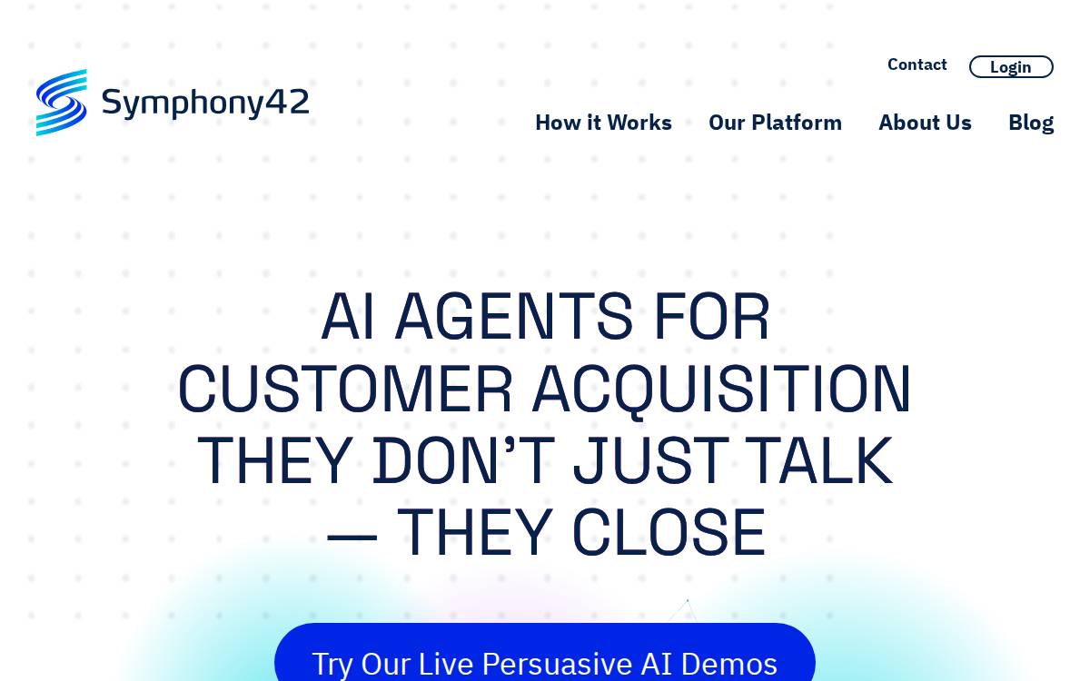 Symphony42 website preview
