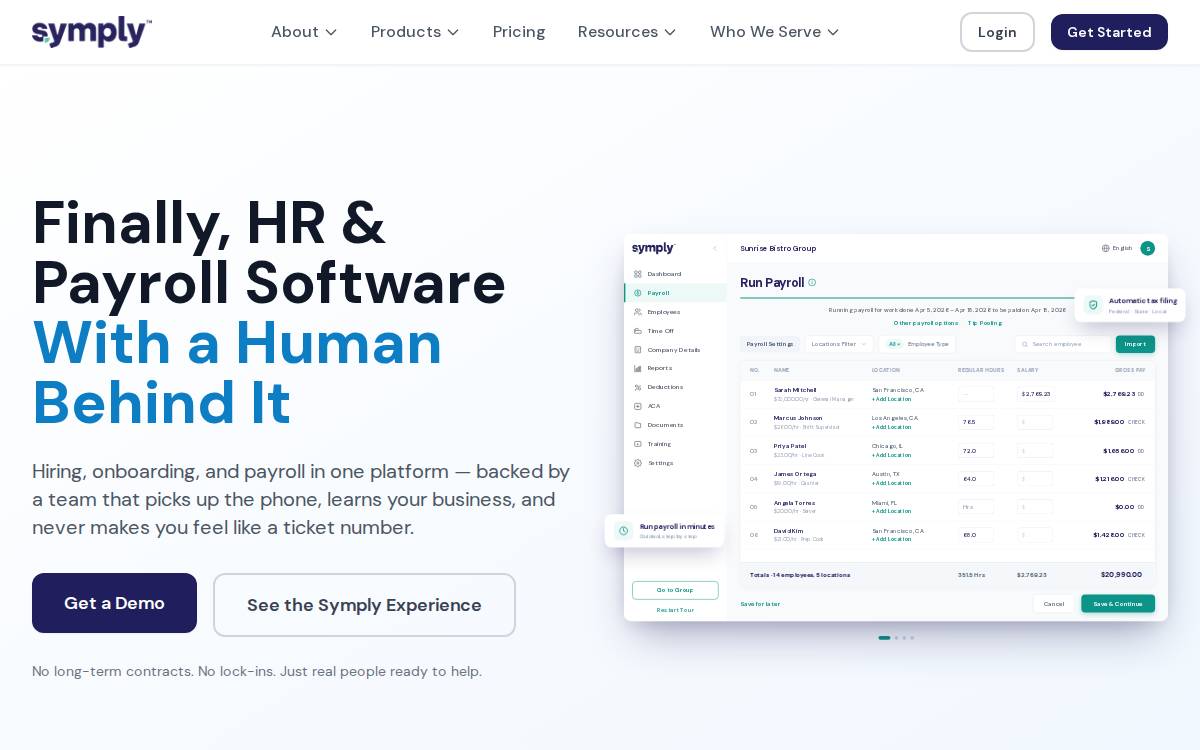 Symply Software website preview