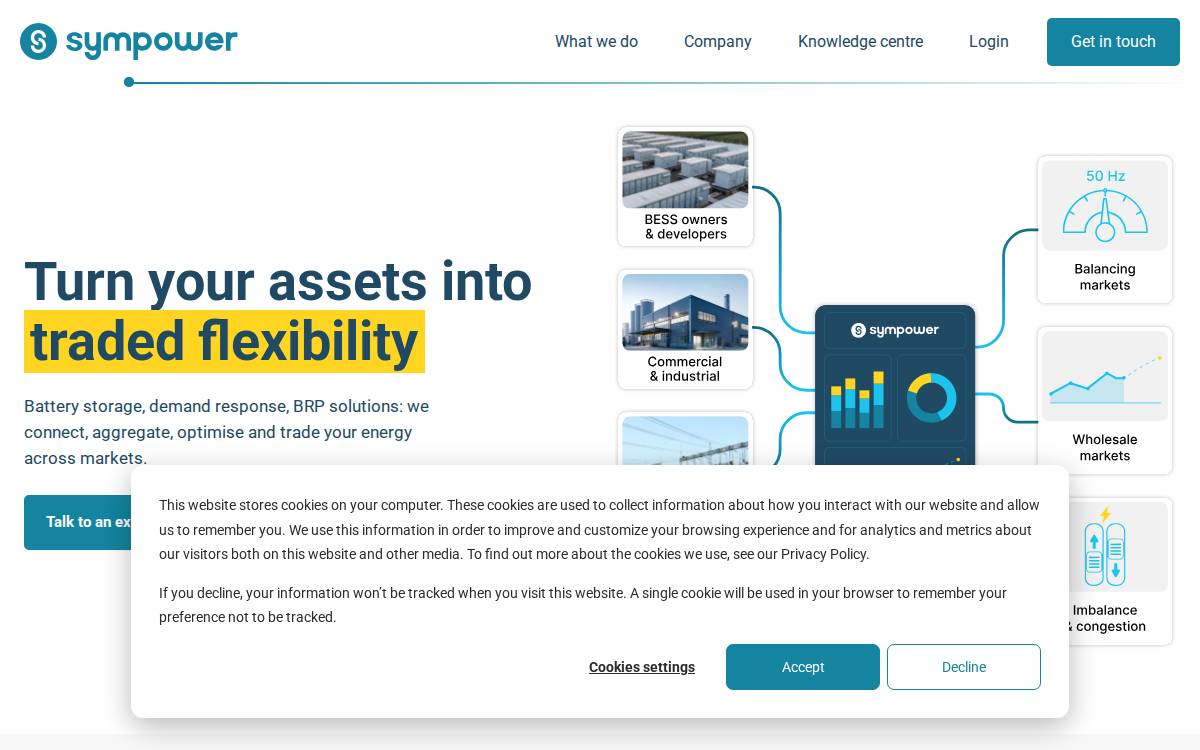 Sympower website preview