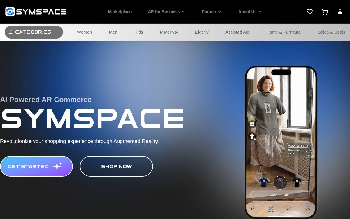 Symspace website preview