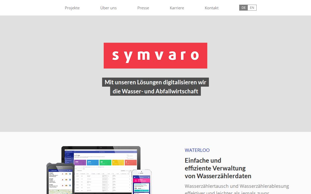Symvaro website preview
