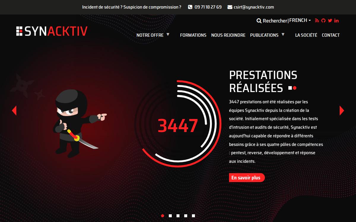 Synacktiv website preview