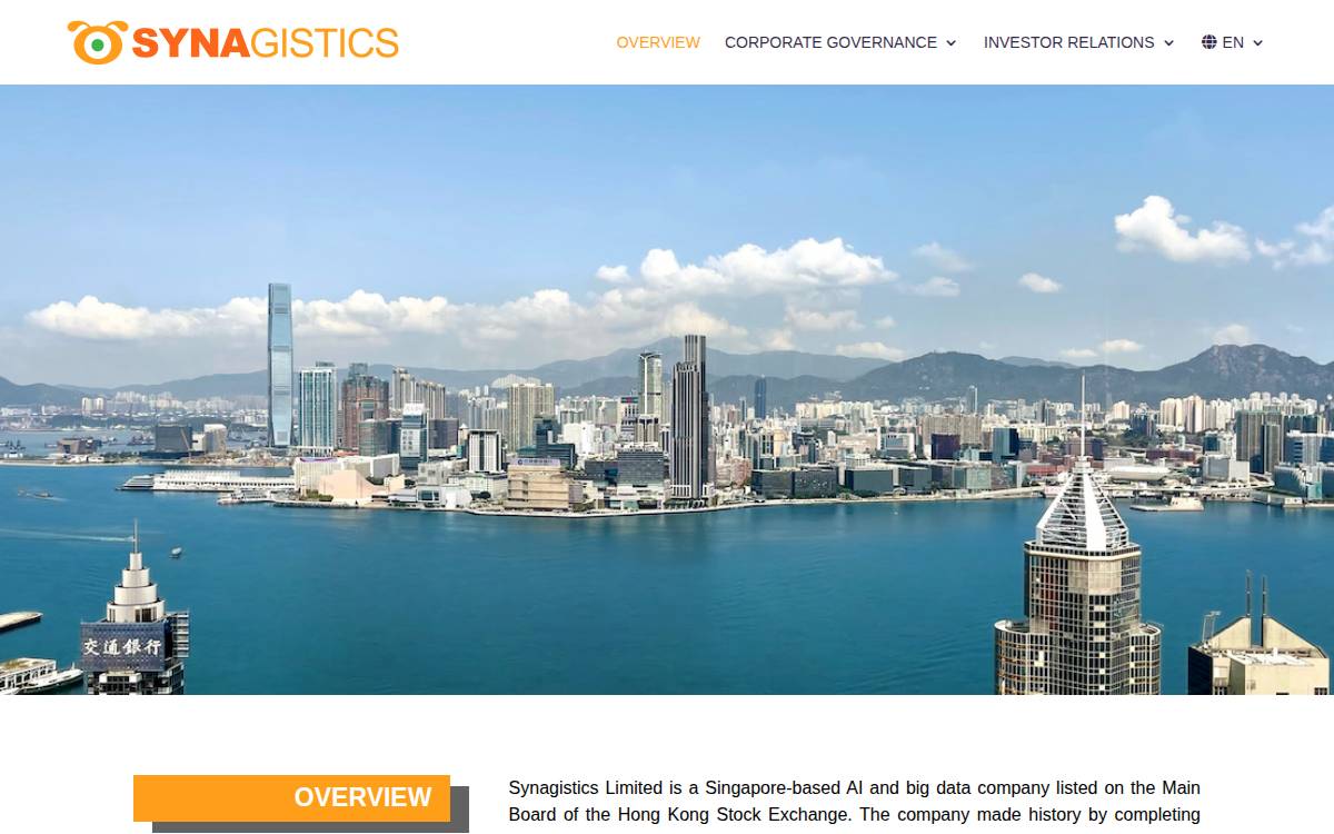 Synagistics website preview