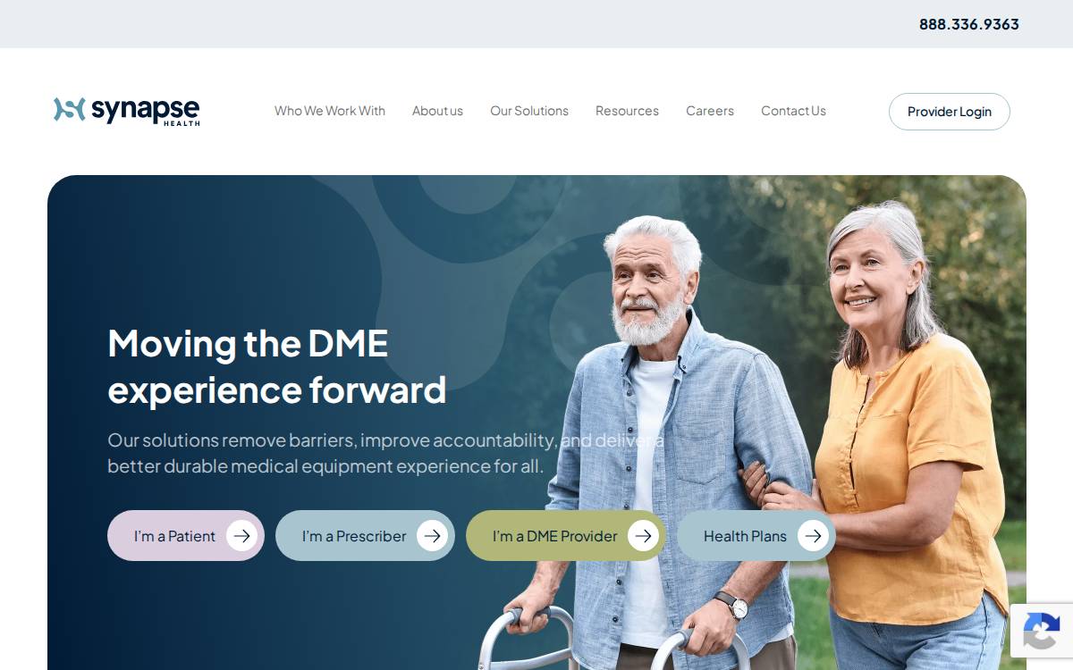 Synapse Health website preview