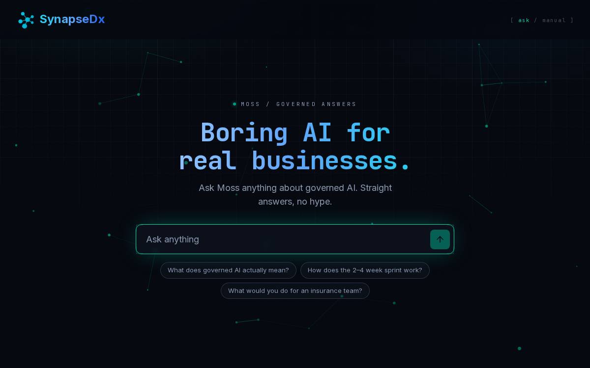 SynapseDx website preview