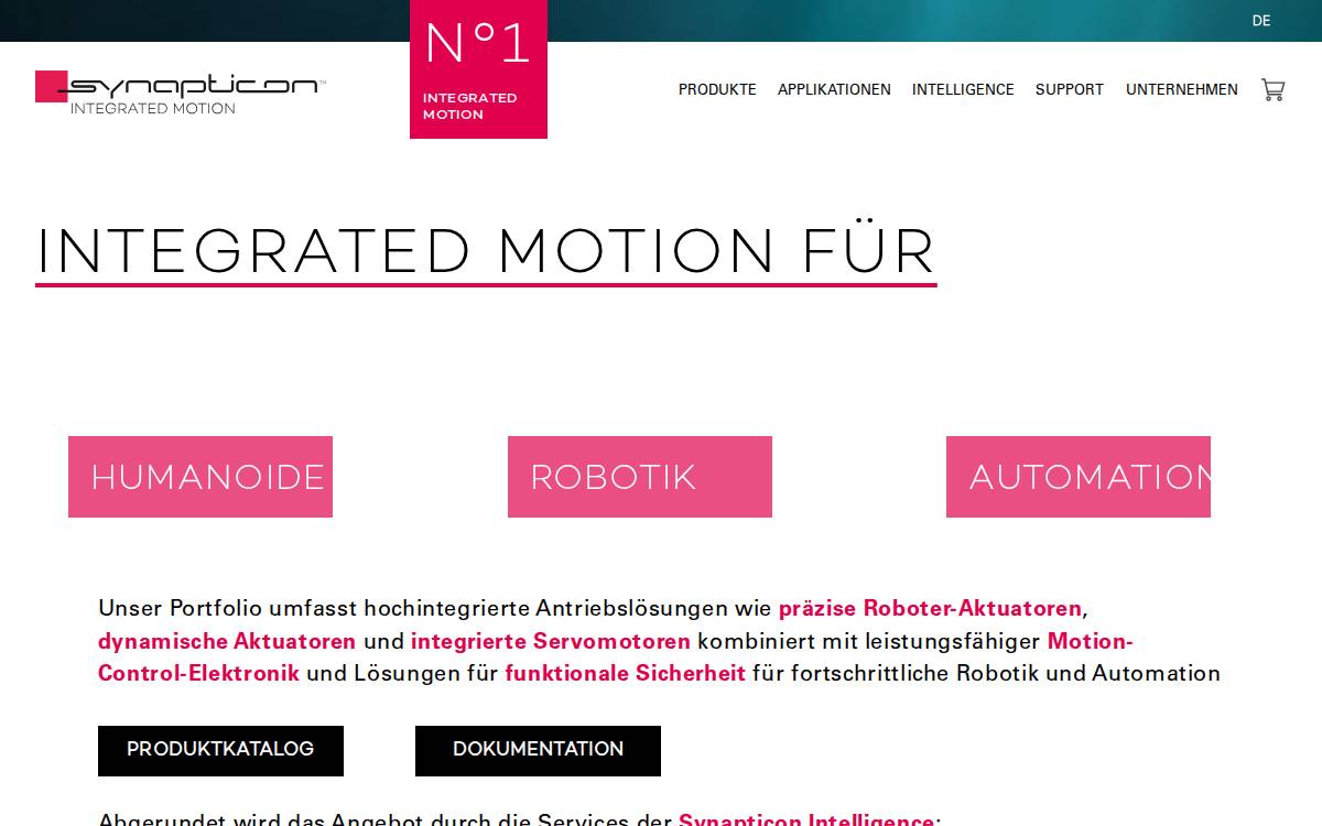Synapt website preview