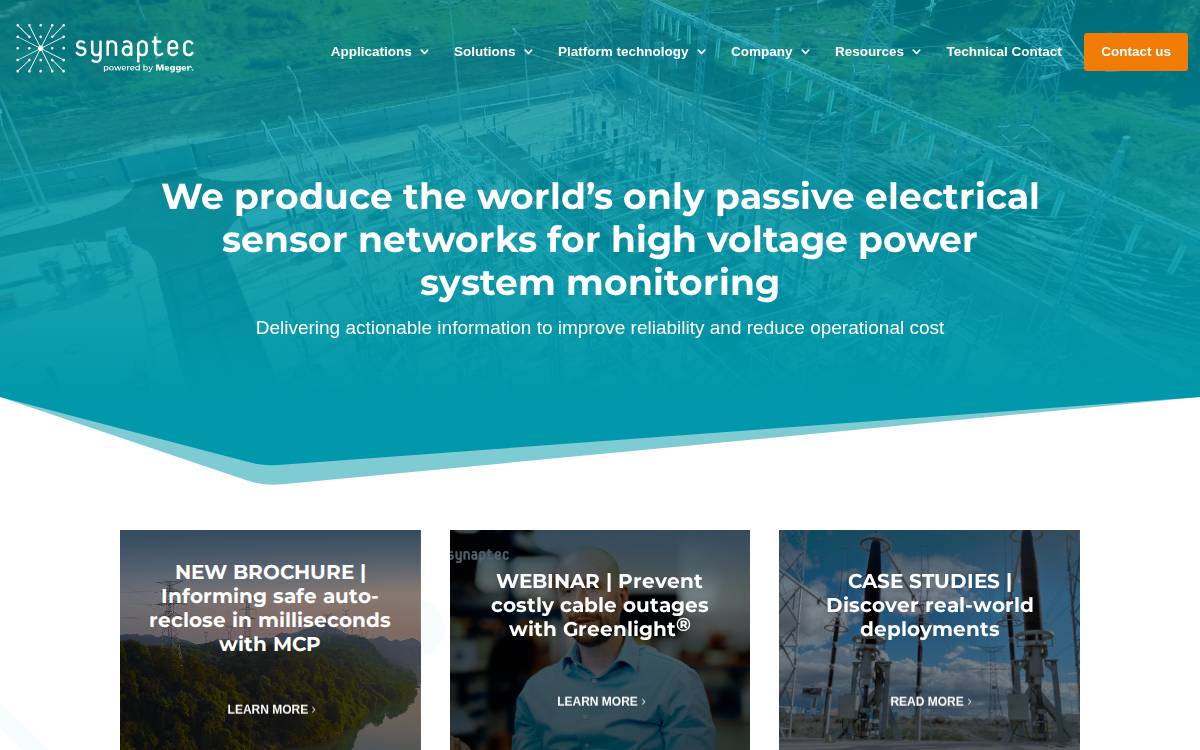 Synaptec website preview