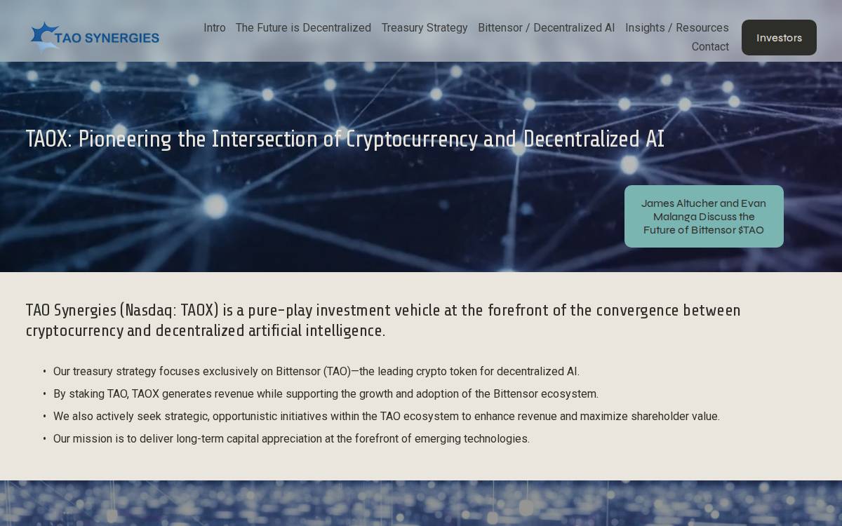 Synaptogenix website preview