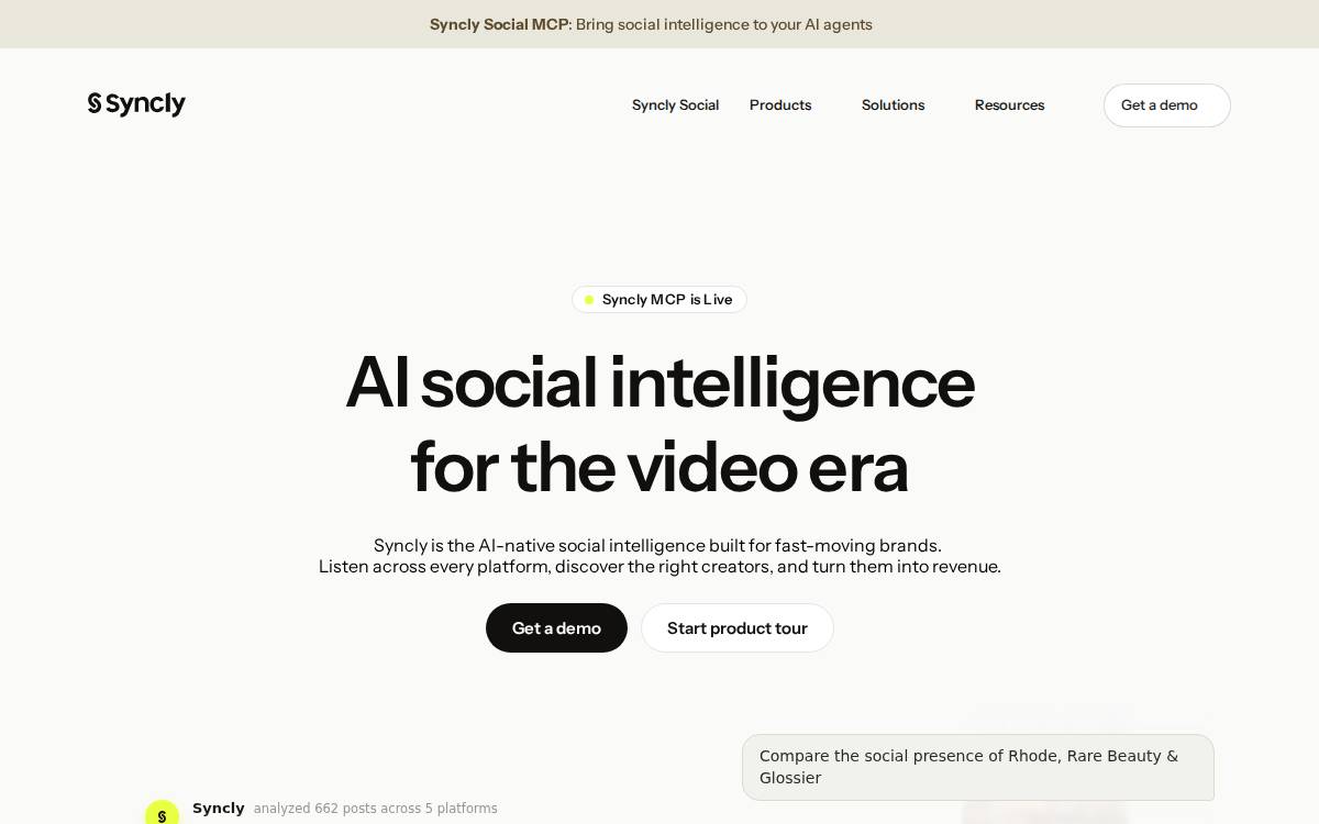 Syncly website preview