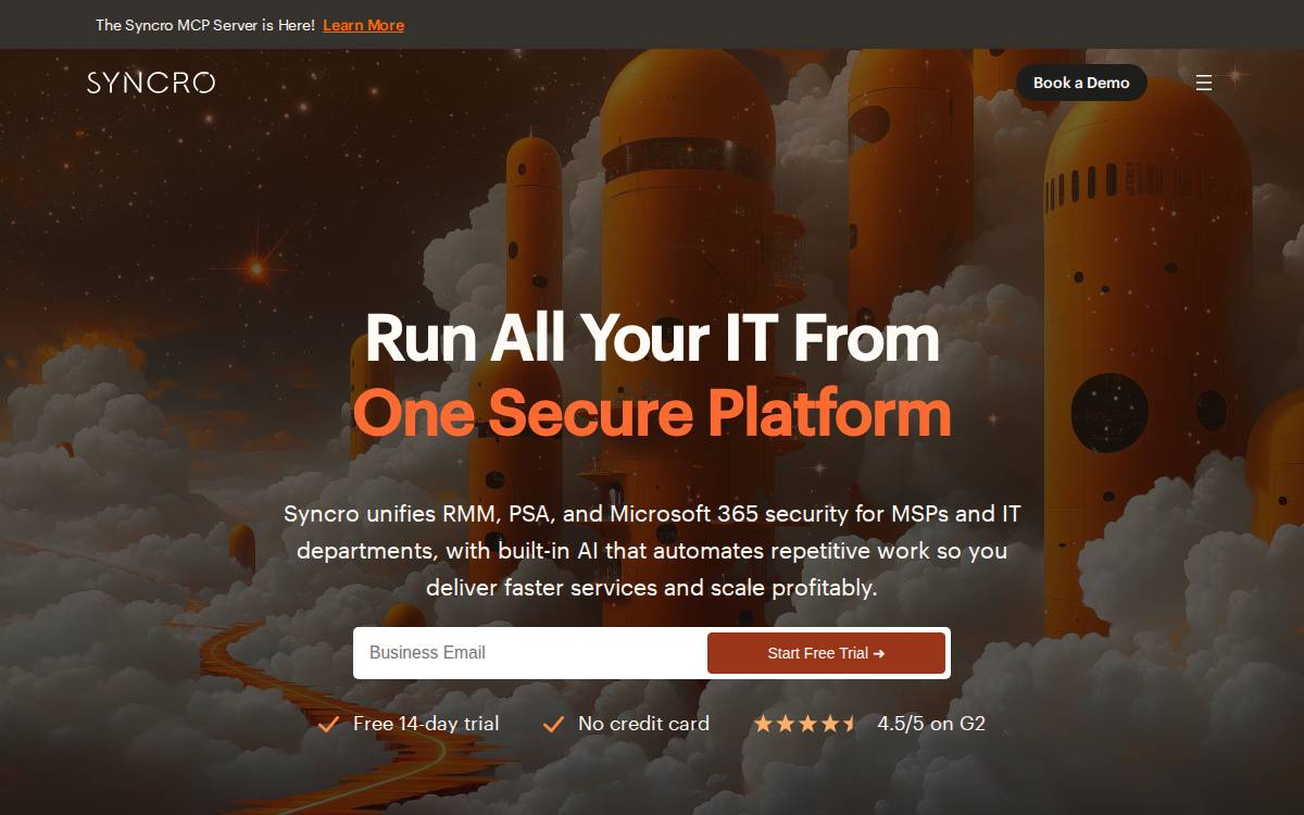 Syncro website preview