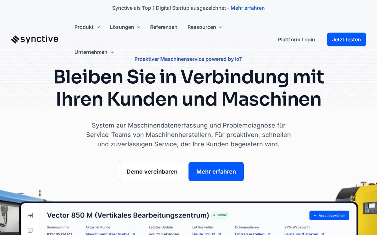 Synctive website preview