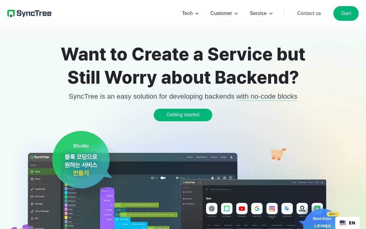 Synctree101 website preview