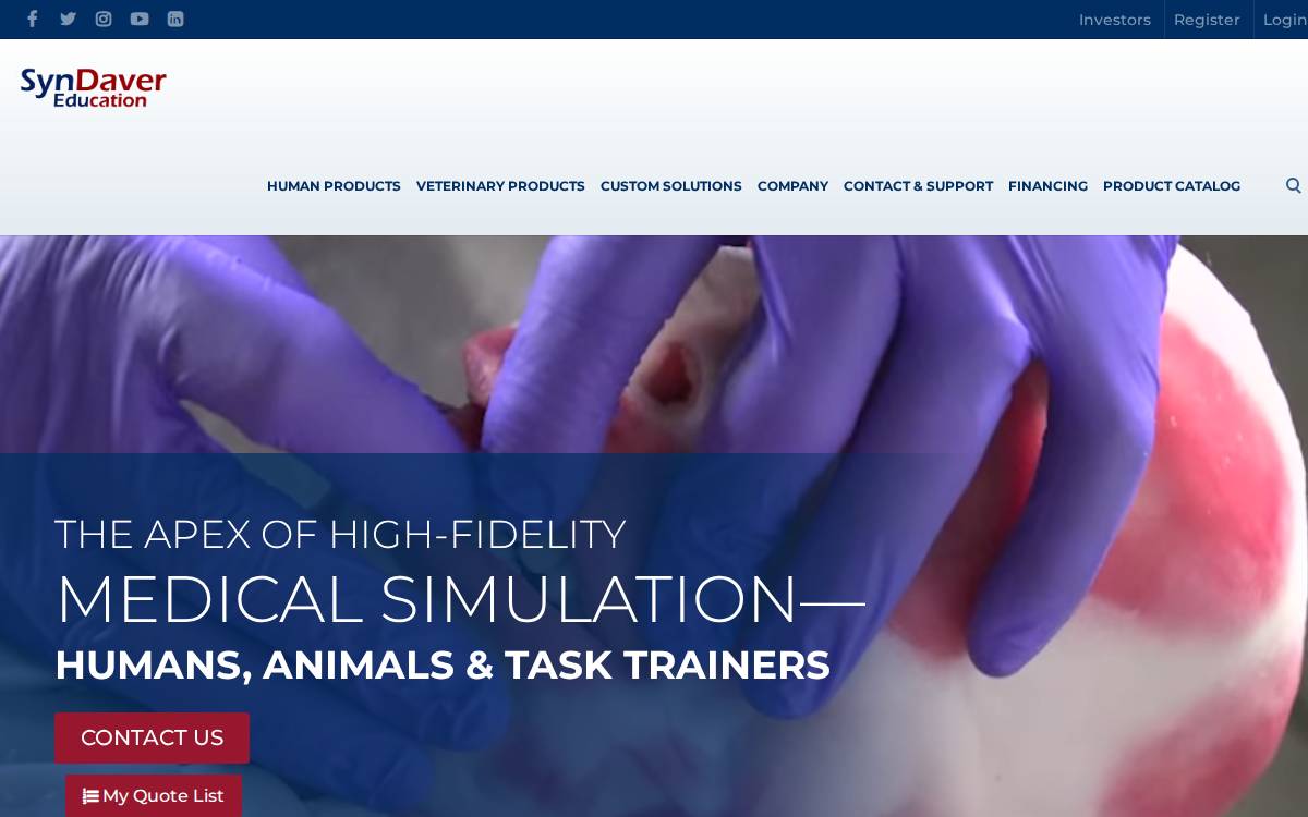syndaver website preview
