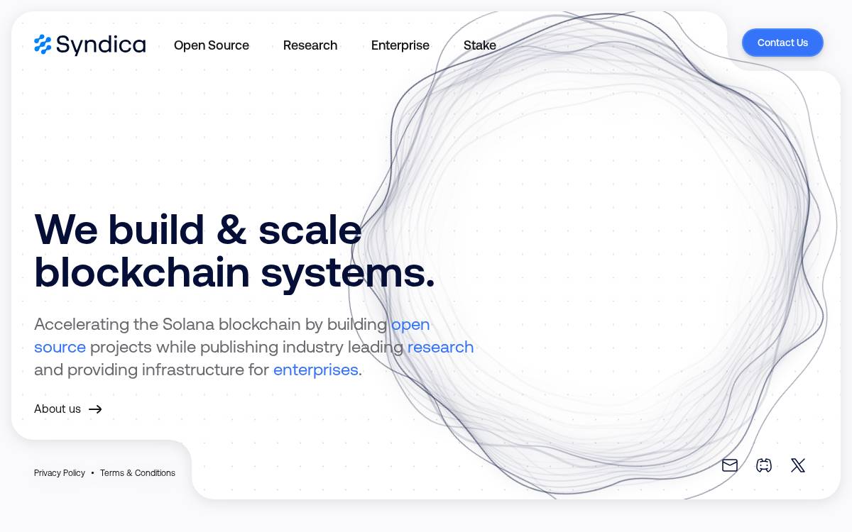 Syndica website preview
