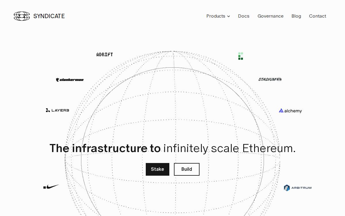Syndicate website preview