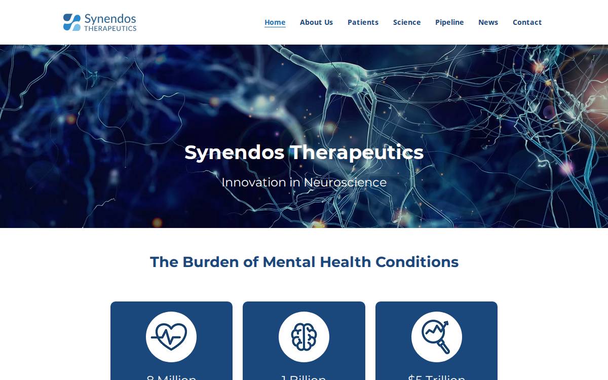 Synendos website preview
