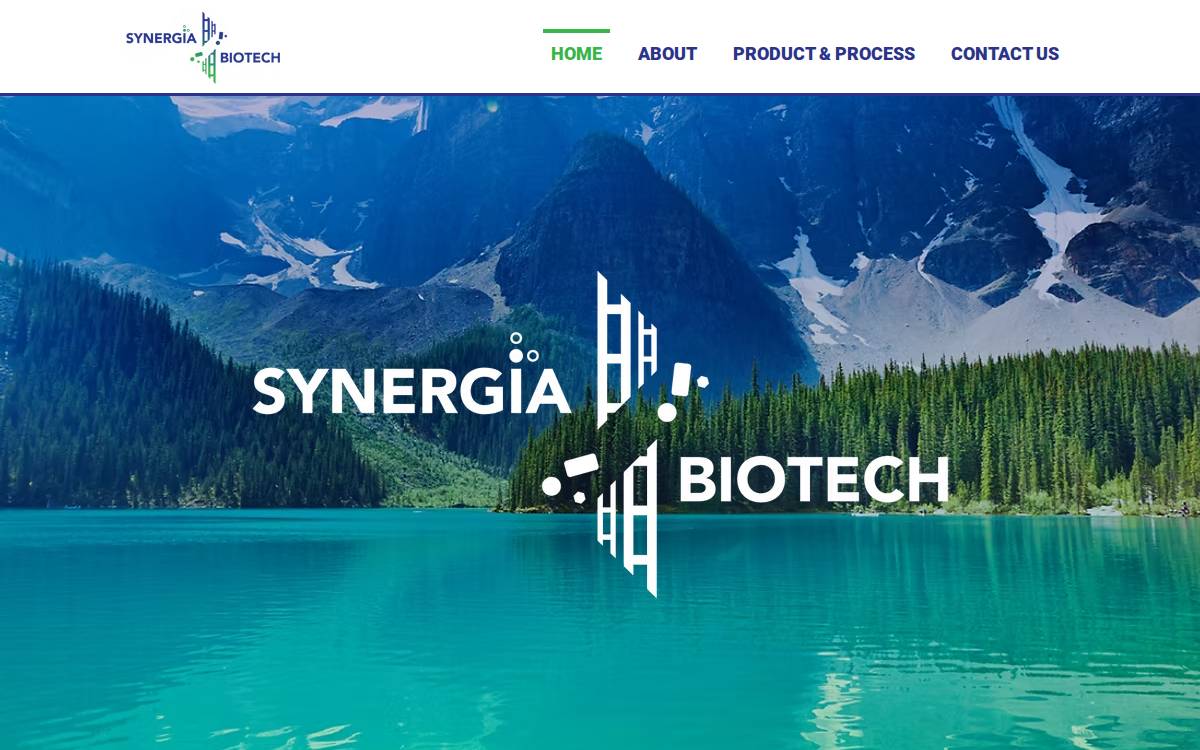 Synergiabiotech website preview