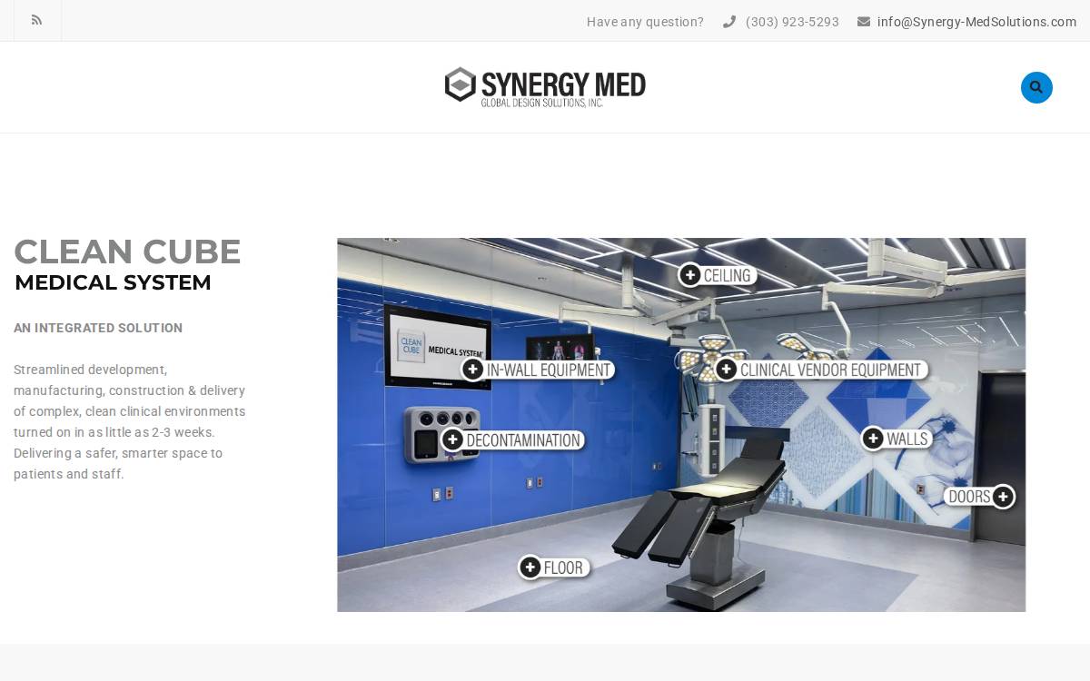 Synergy MED Global Design Solutions website preview