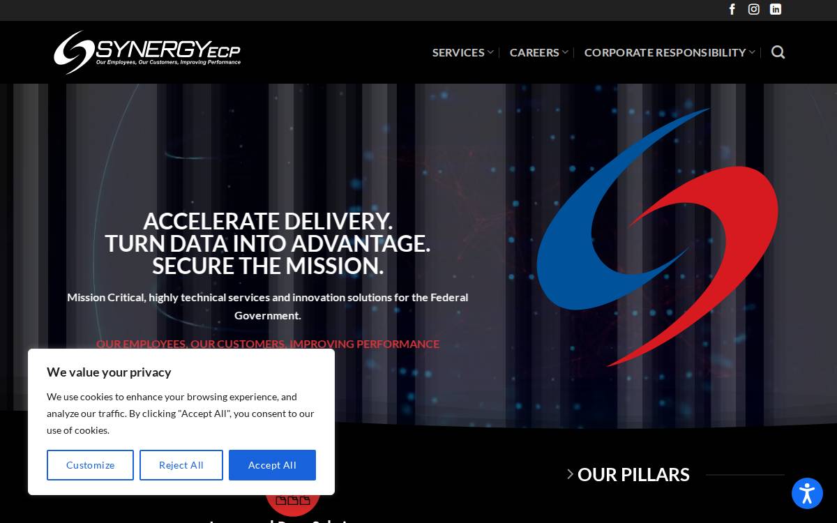 Synergyecp website preview