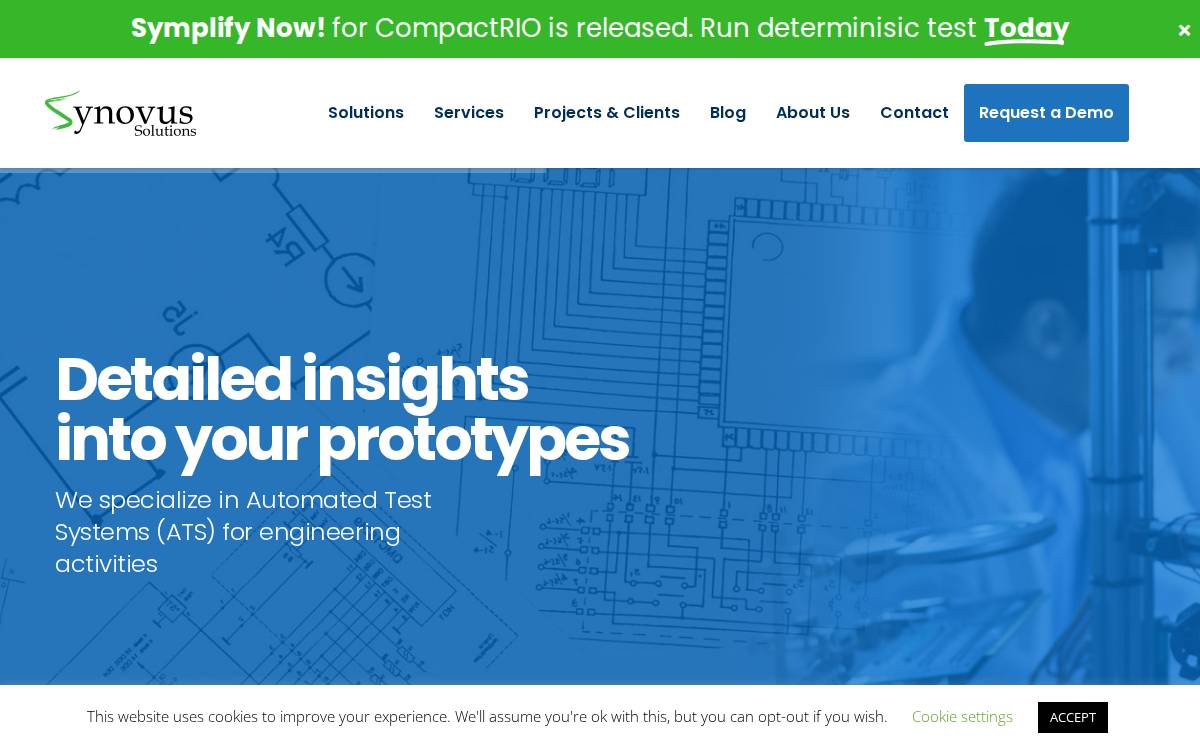 Synovus Solutions website preview