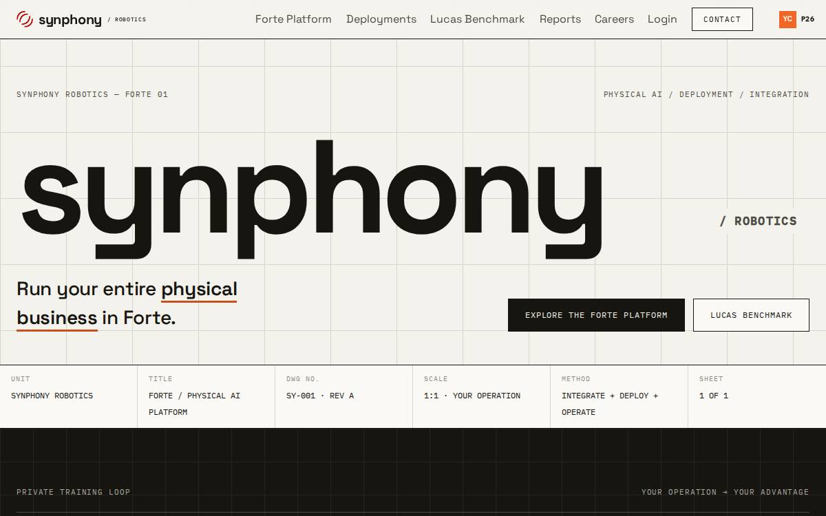 Synphony website preview
