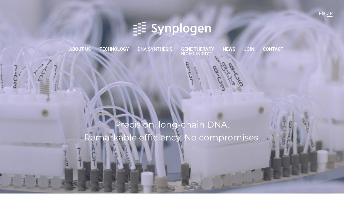 Synplogen website preview