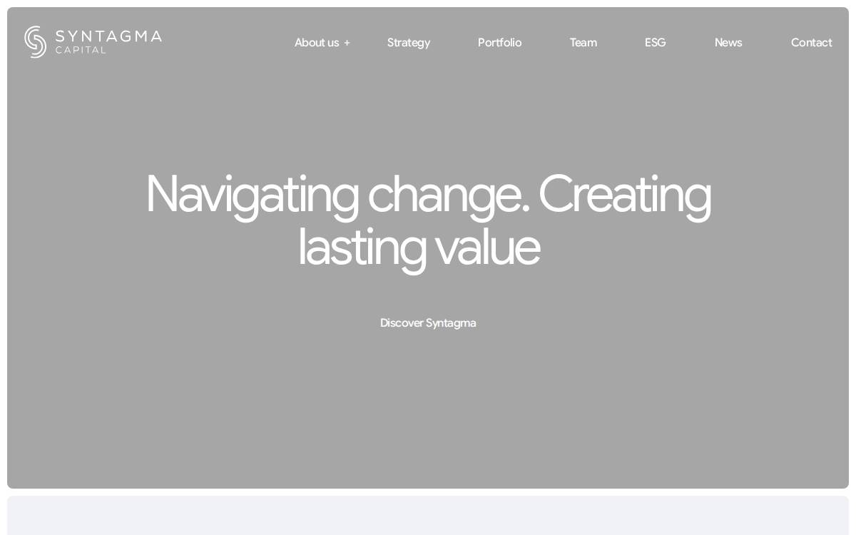 Syntagma Capital website preview