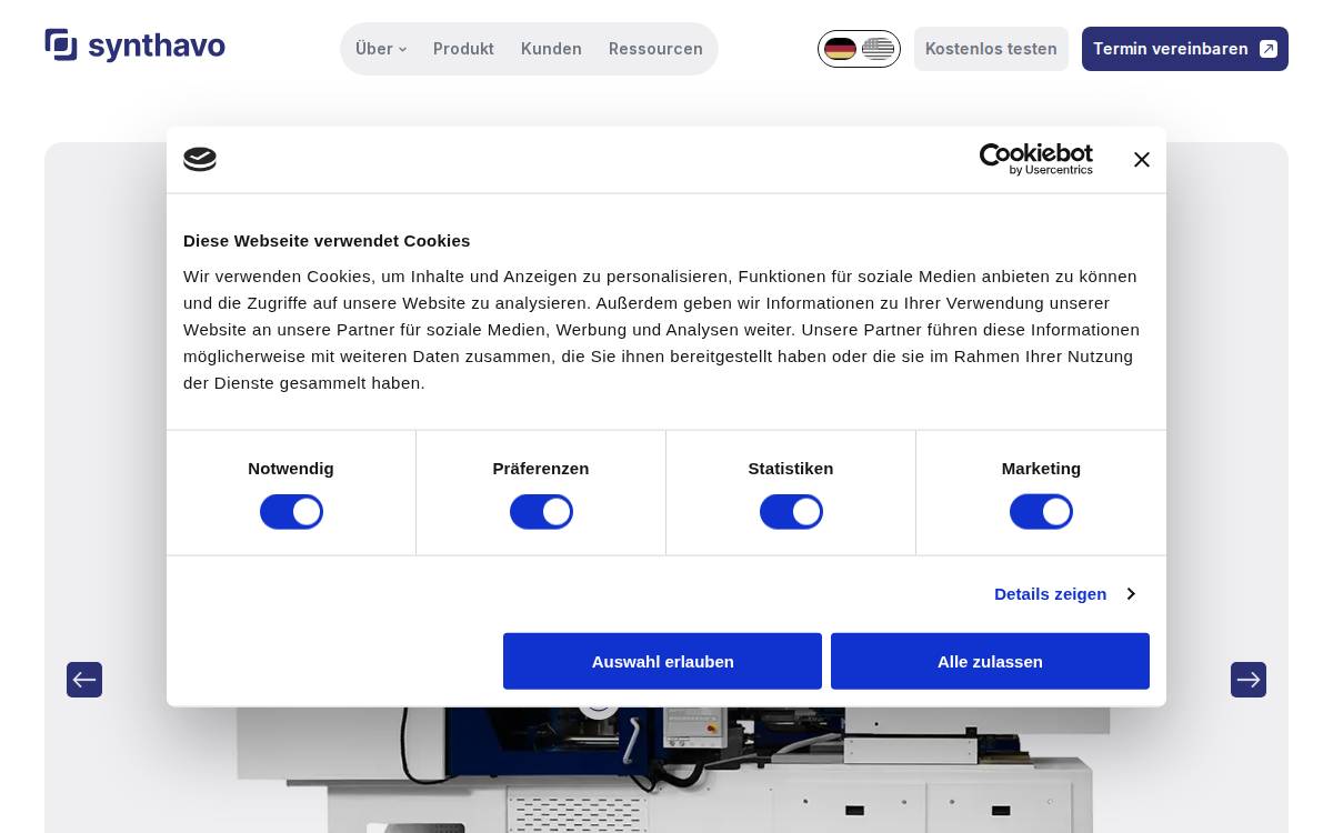 Synthavo website preview