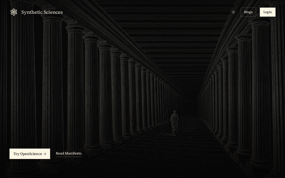 Synthetic Sciences website preview