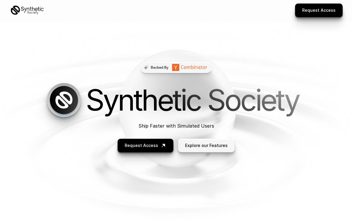Synthetic Society website preview