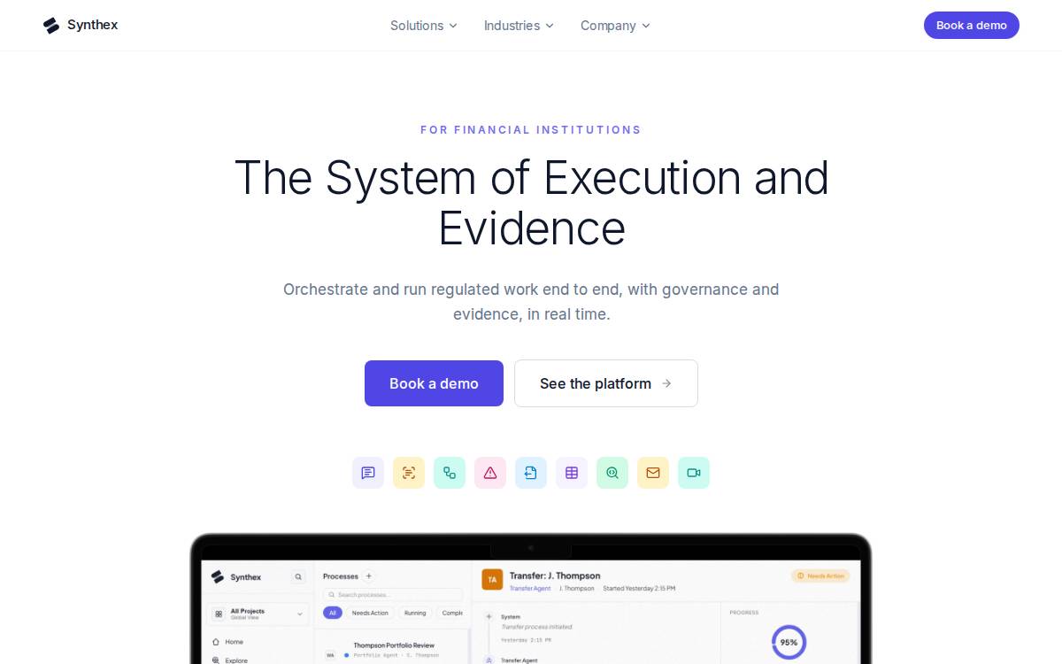 Synthex website preview