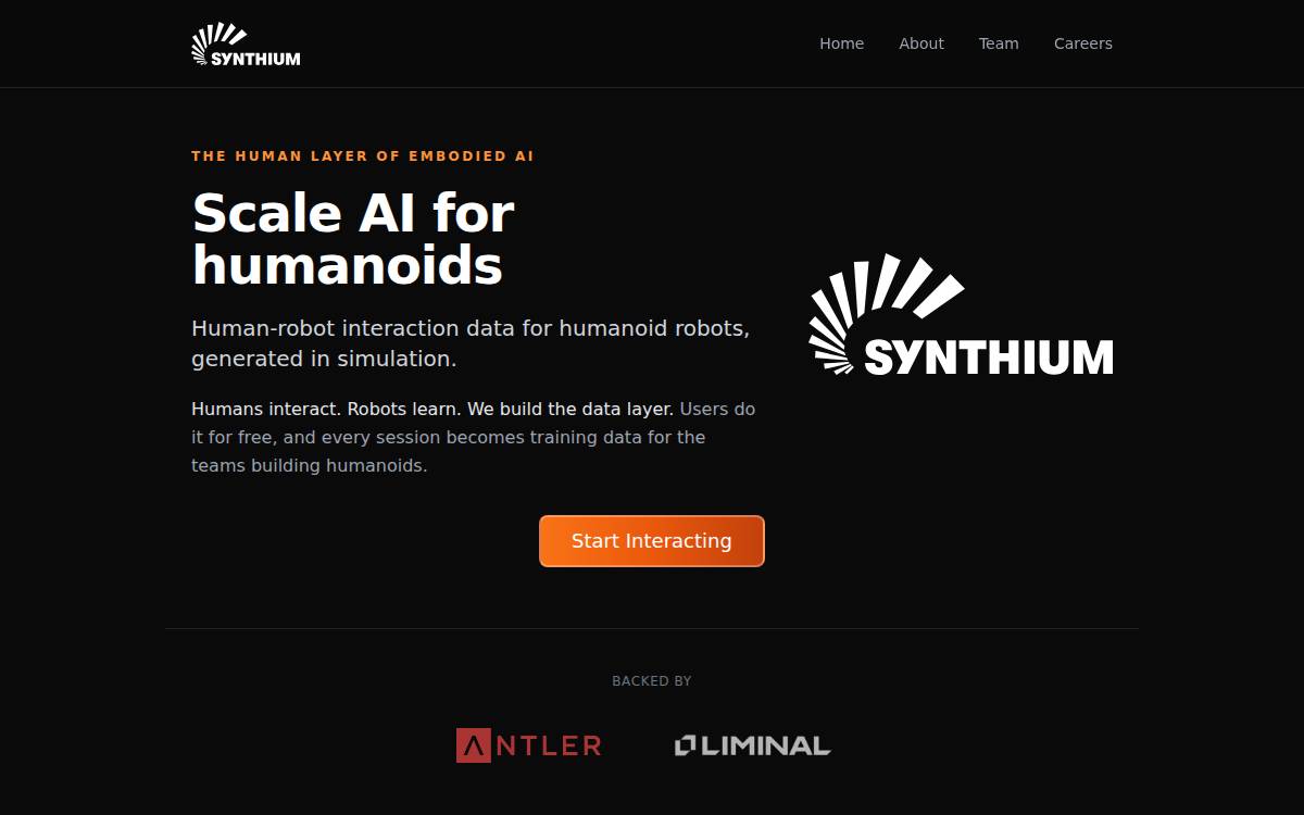 Synthium website preview
