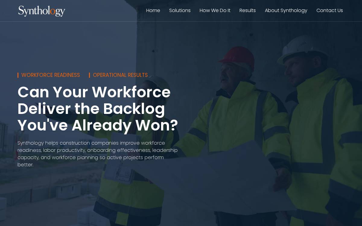 Synthology website preview