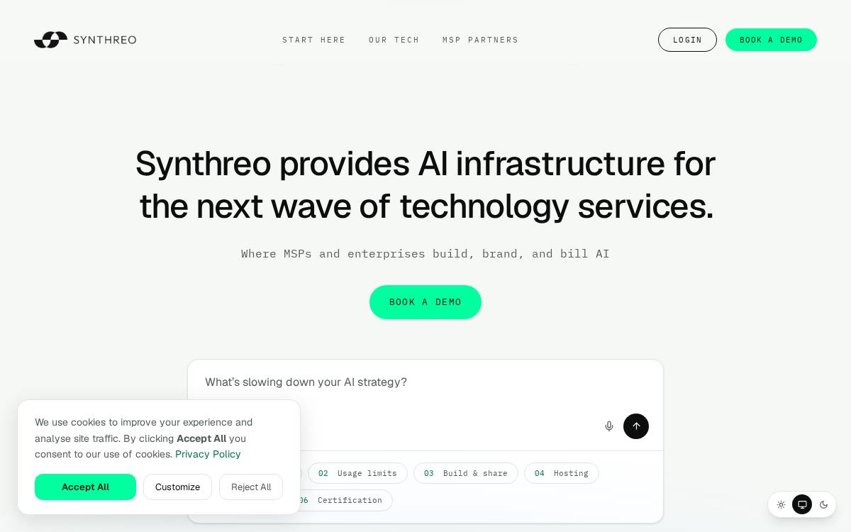 Synthreo website preview