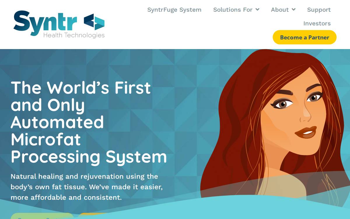 Syntr Health Technologies website preview