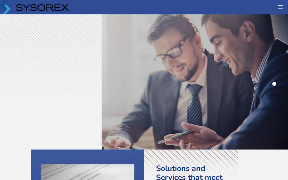 Sysorex website preview