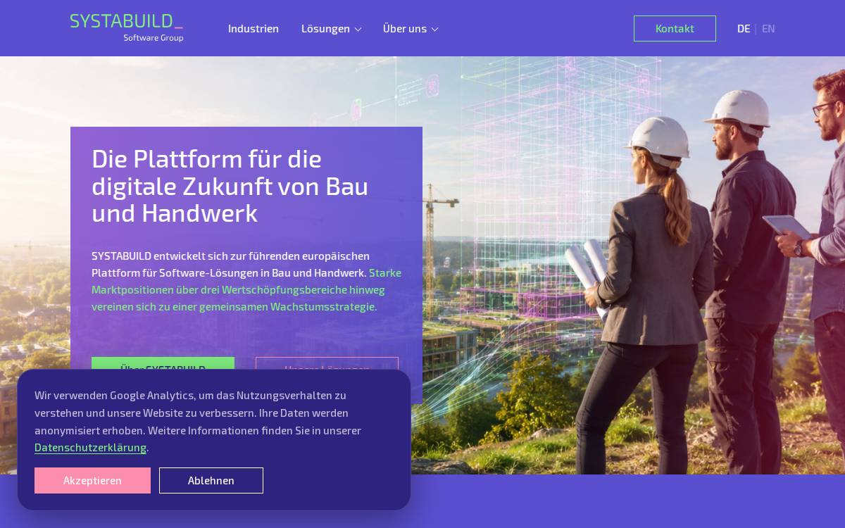 SYSTABUILD Software Group website preview