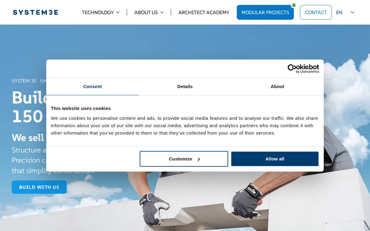 SYSTEM 3E website preview