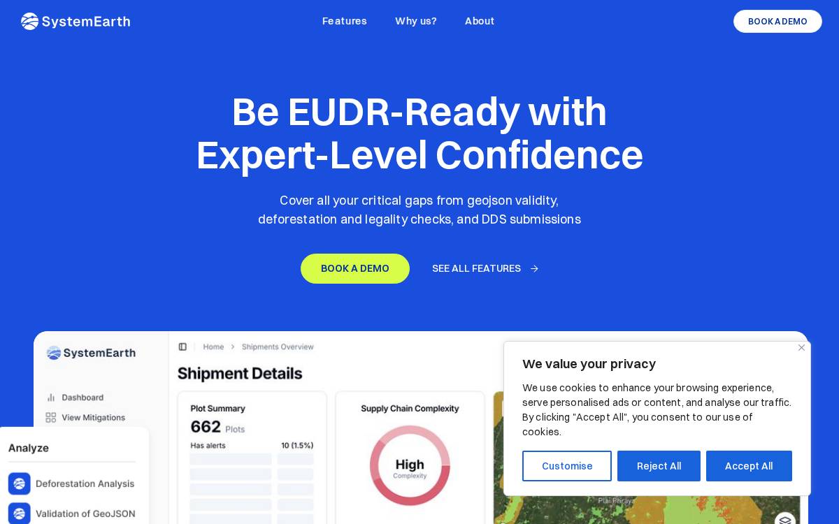 SystemEarth website preview