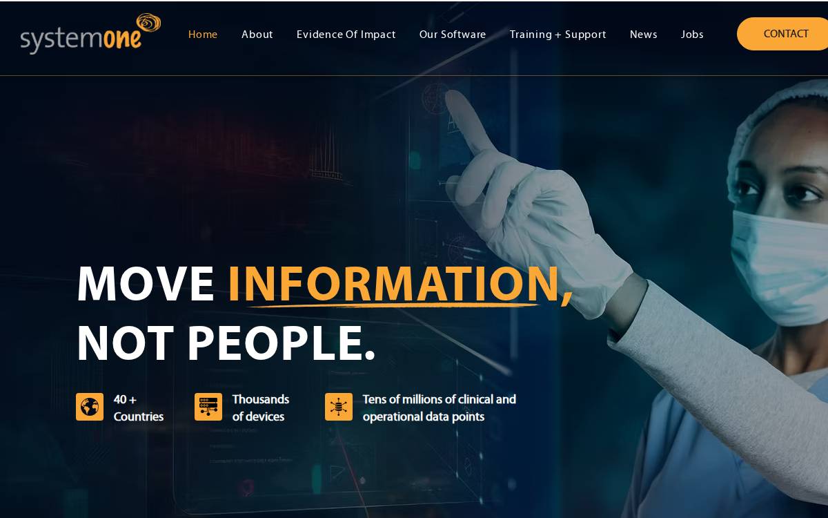 Systemone website preview