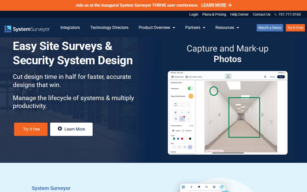 System Surveyor website preview