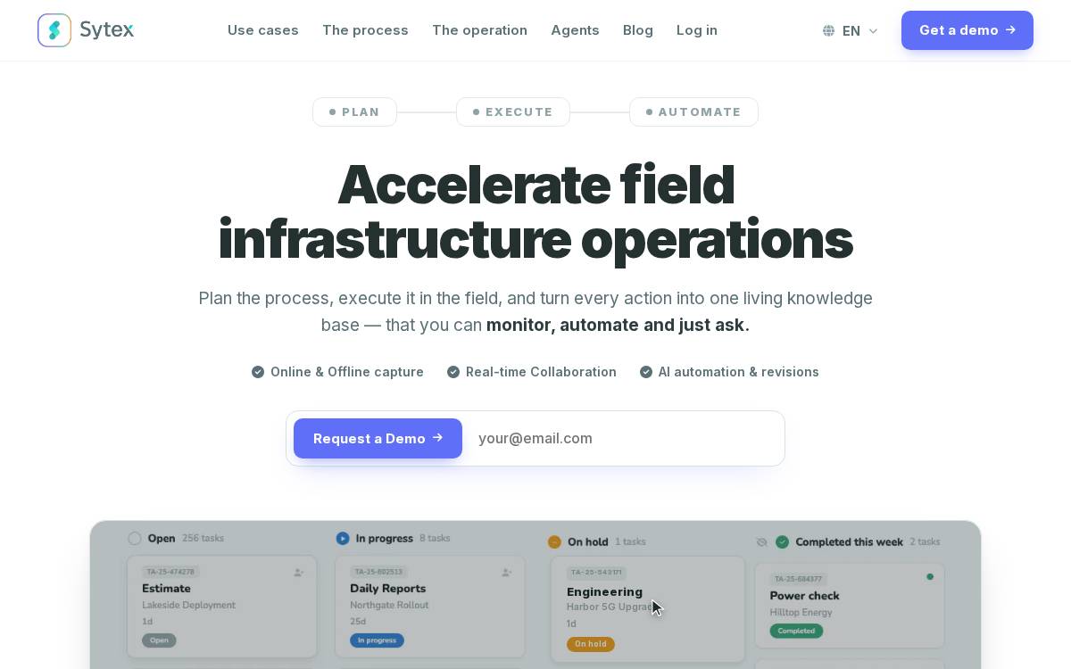 Sytex website preview
