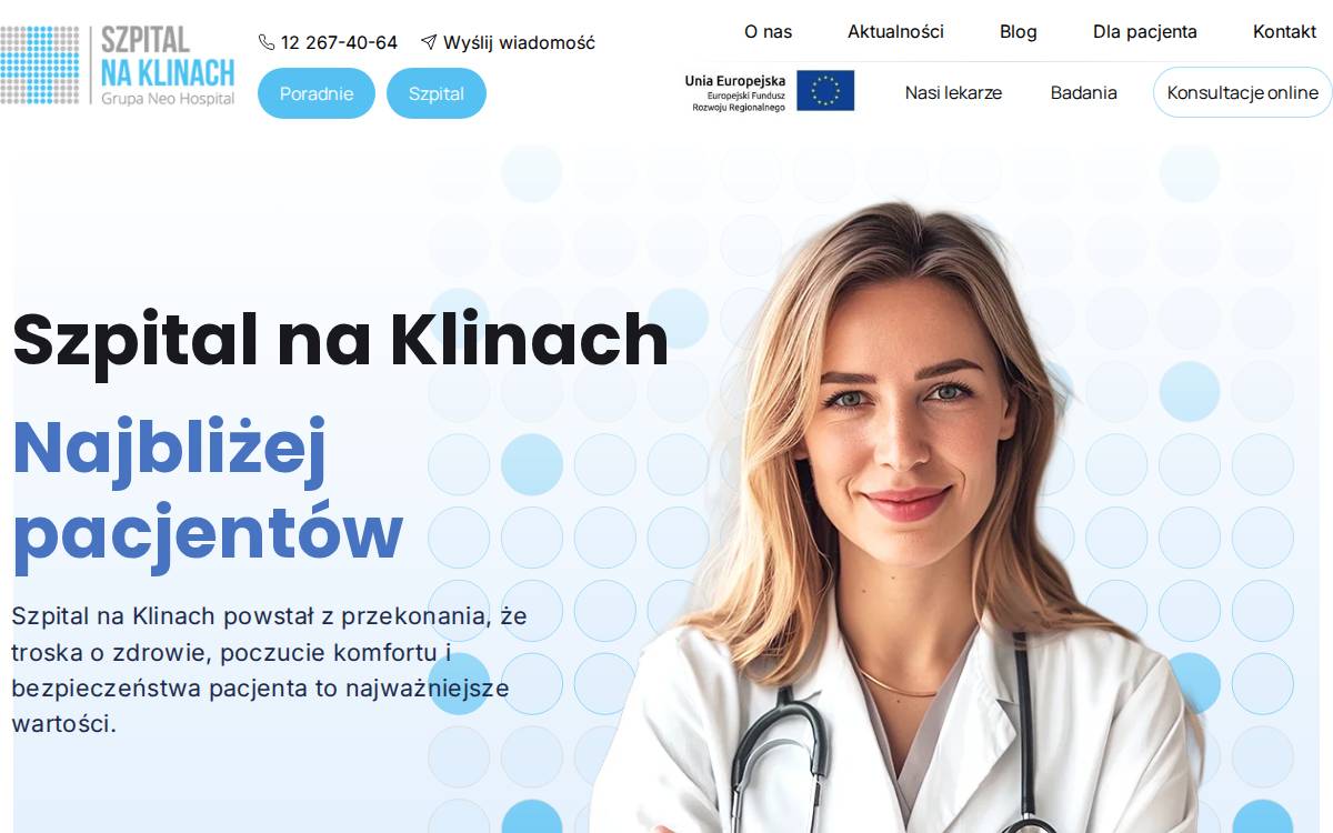 Szpitalnaklinach website preview