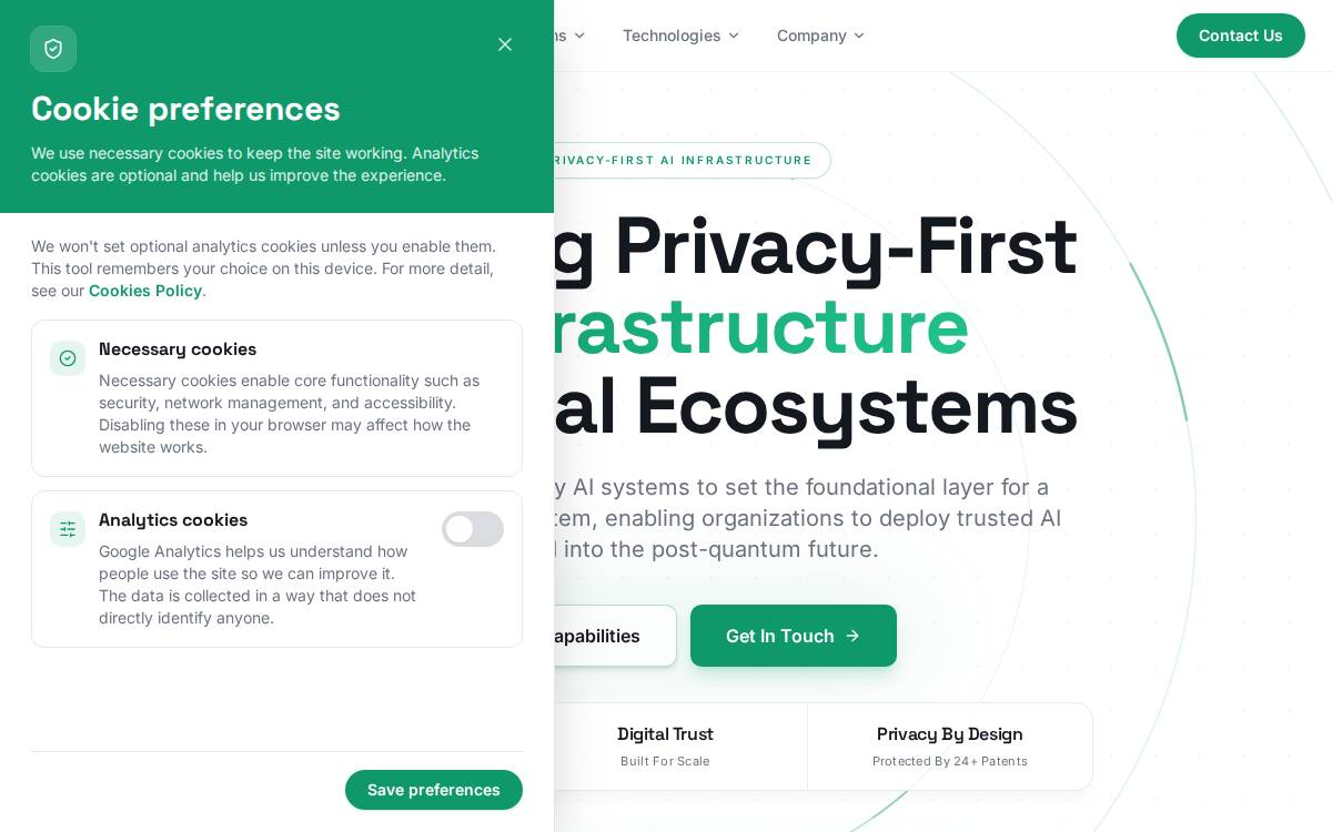T Stamp Inc website preview