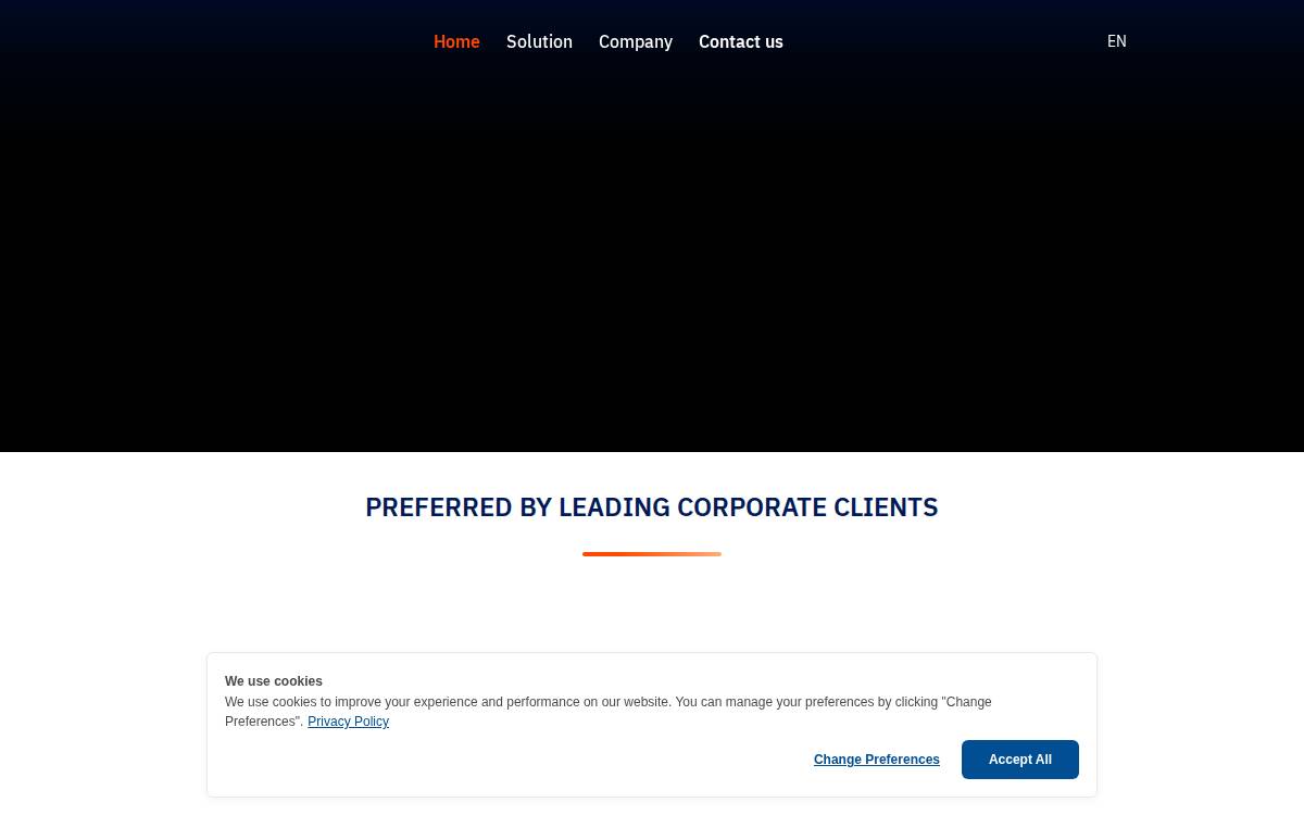 T2P Company website preview