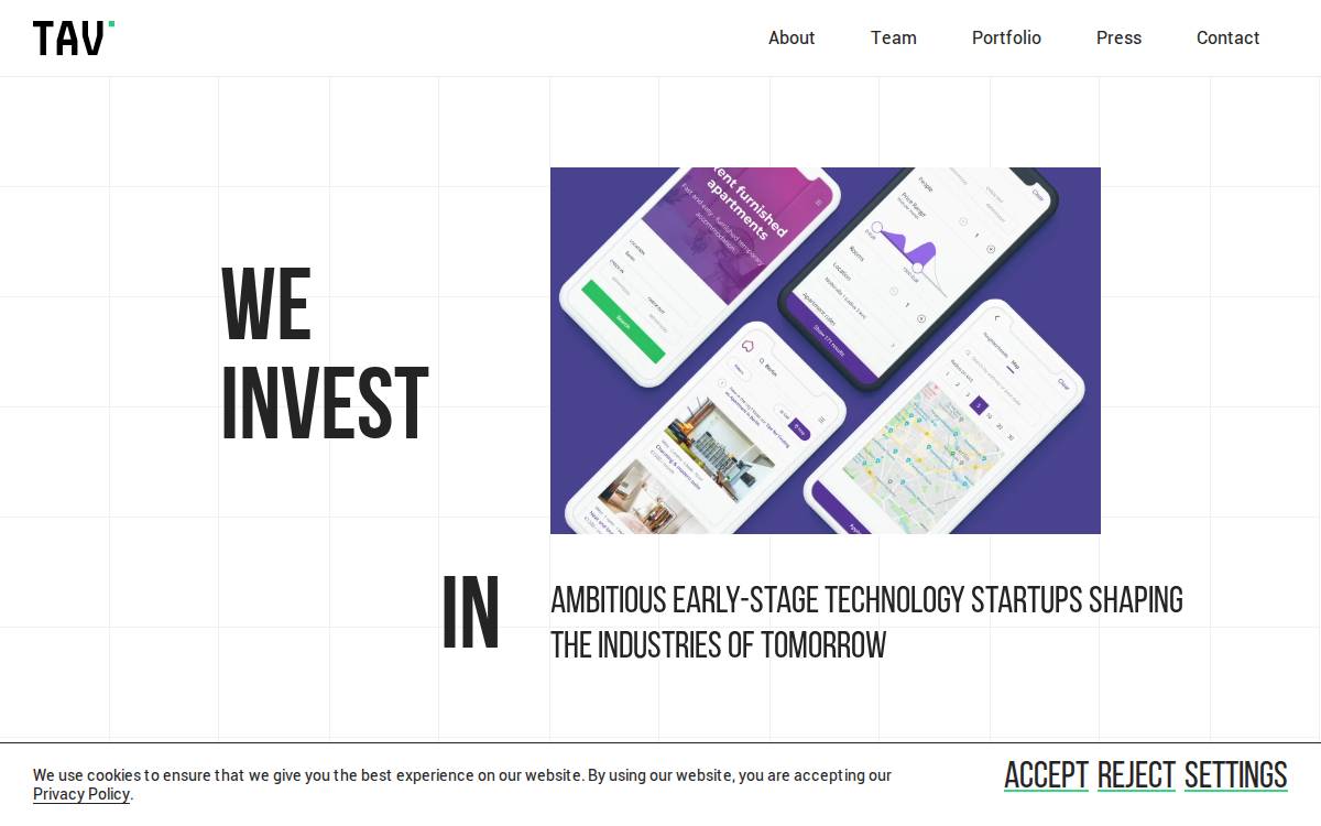 TA Ventures website preview