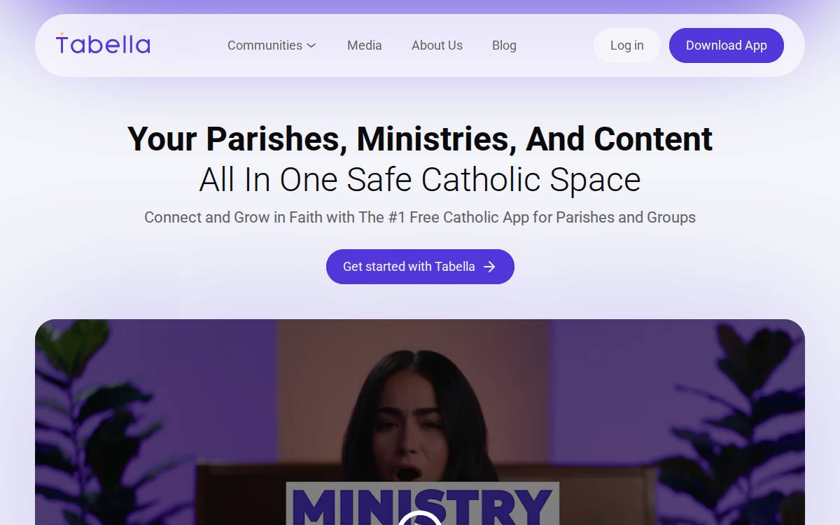 Tabella website preview